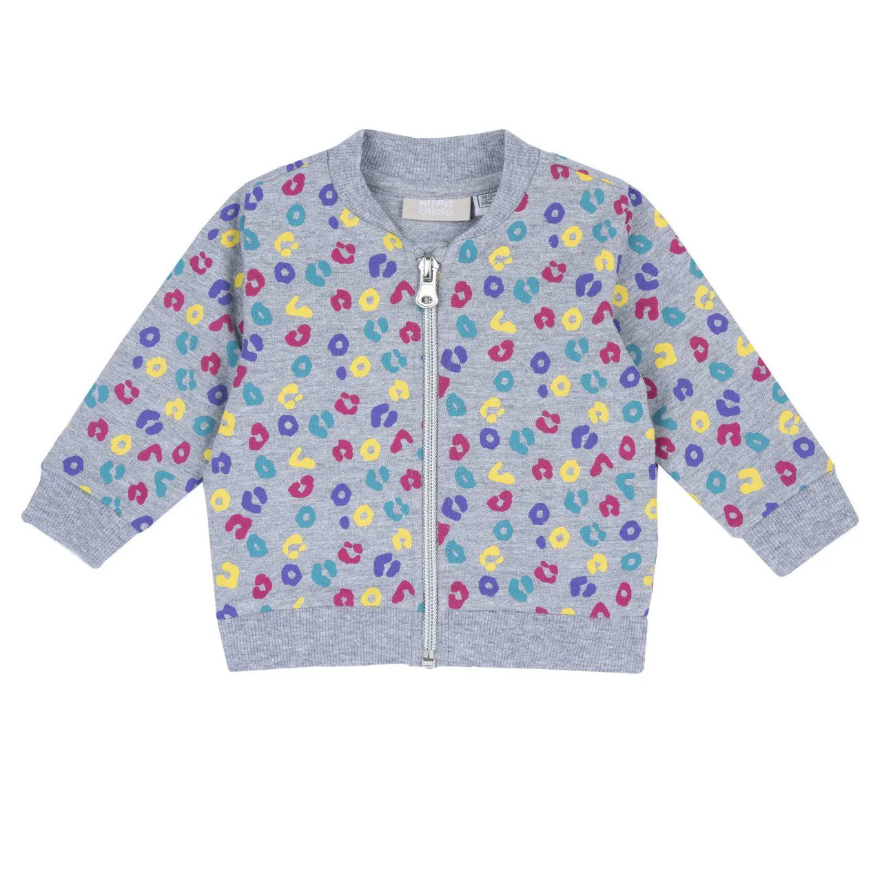 Sudadera con cremallera colorida