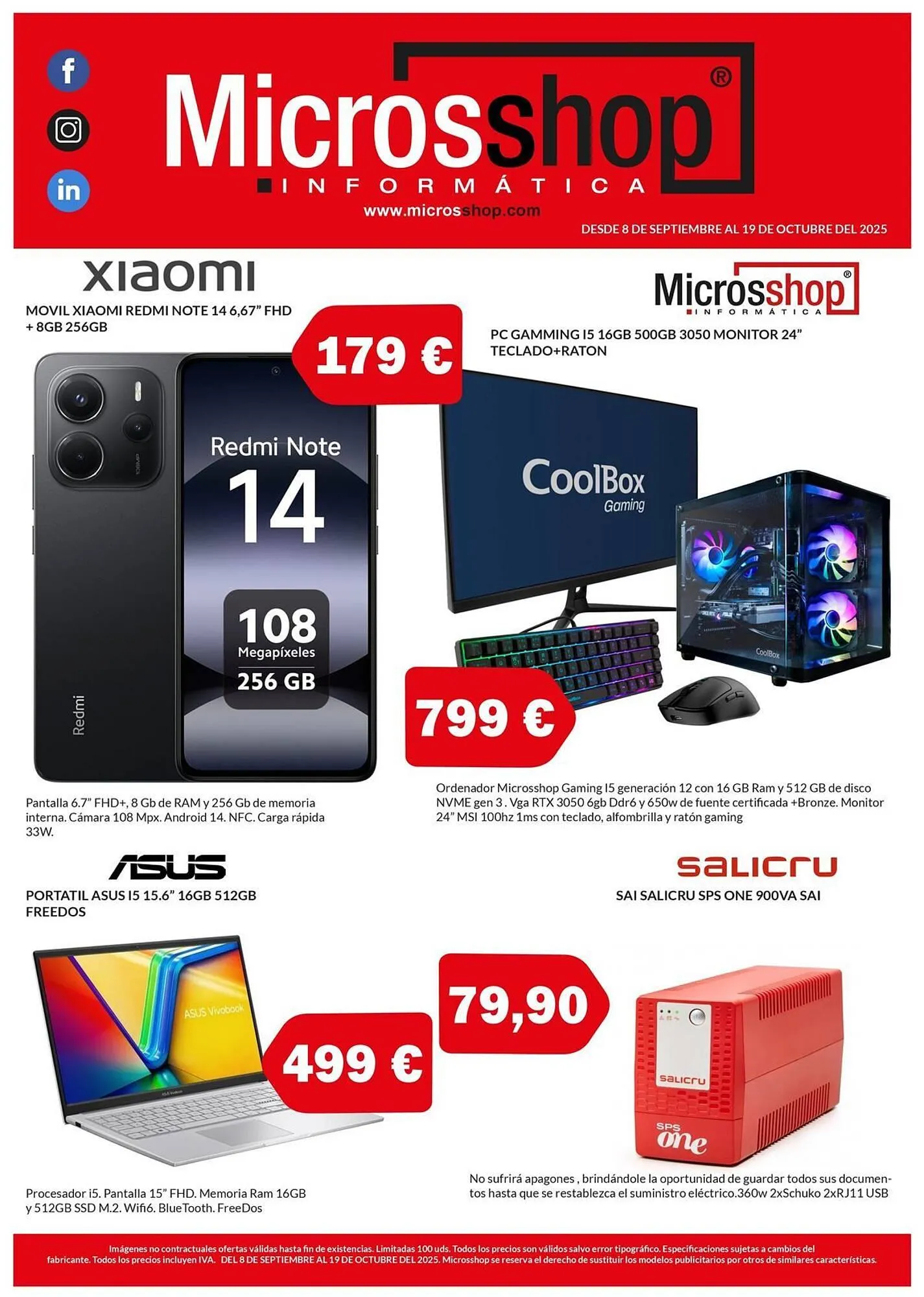 Catálogo de Folleto Microsshop 10 de septiembre al 19 de octubre 2025 - Página 1