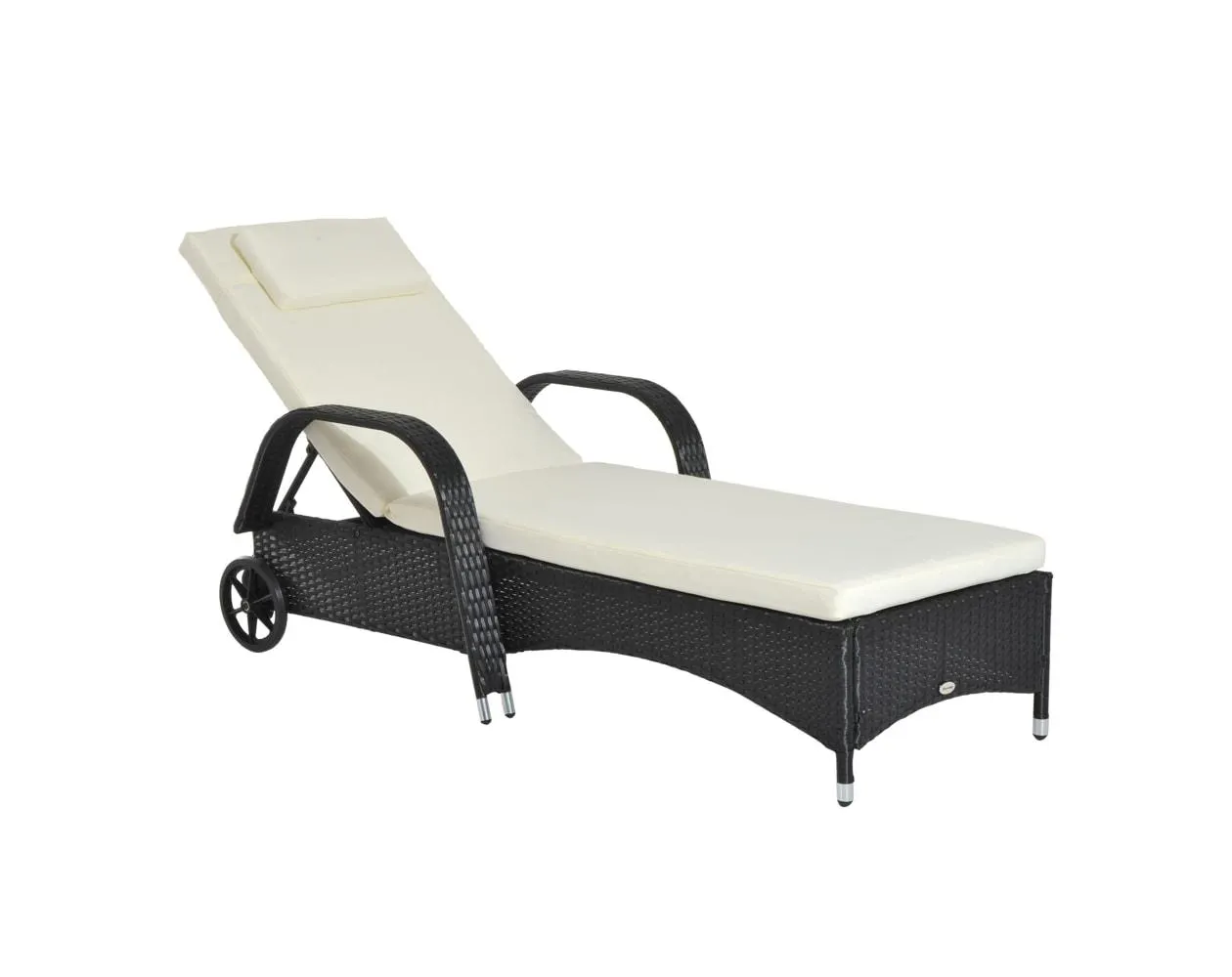 Tumbona de jardín Outsunny 862-005BK