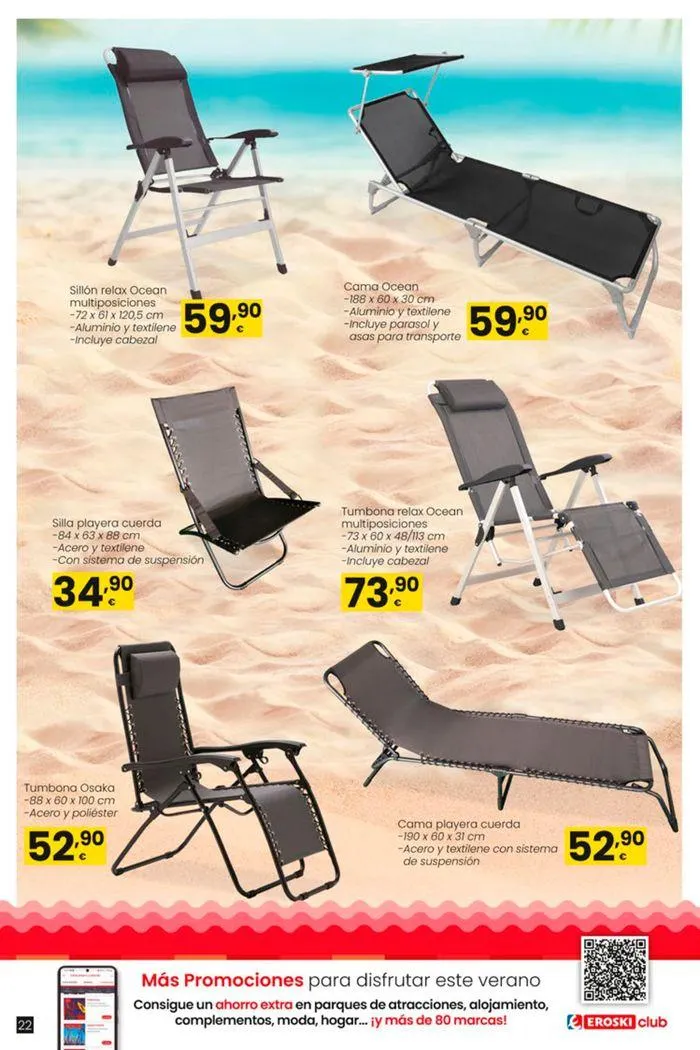 Catálogo de Vive el verano HIPERMERCADOS EROSKI 13 de junio al 10 de julio 2024 - Página 22