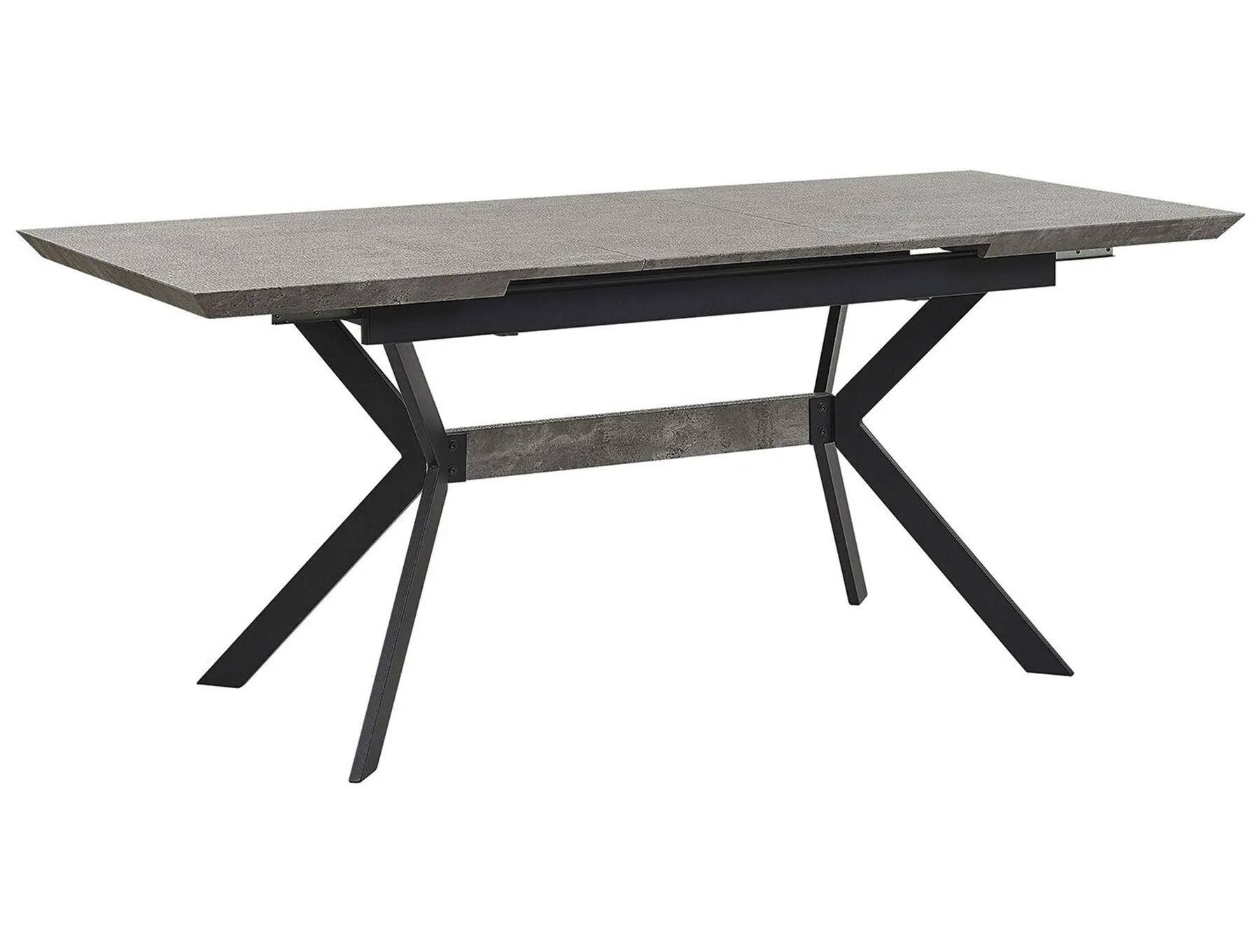 Mesa de comedor extensible BENSON Gris claro 140/180 cm 80 cm