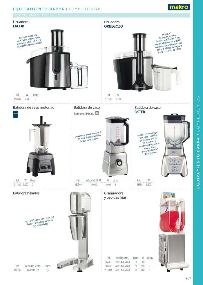 Catálogo de Equipamiento y suministros 23 de julio al 30 de noviembre 2024 - Página 261