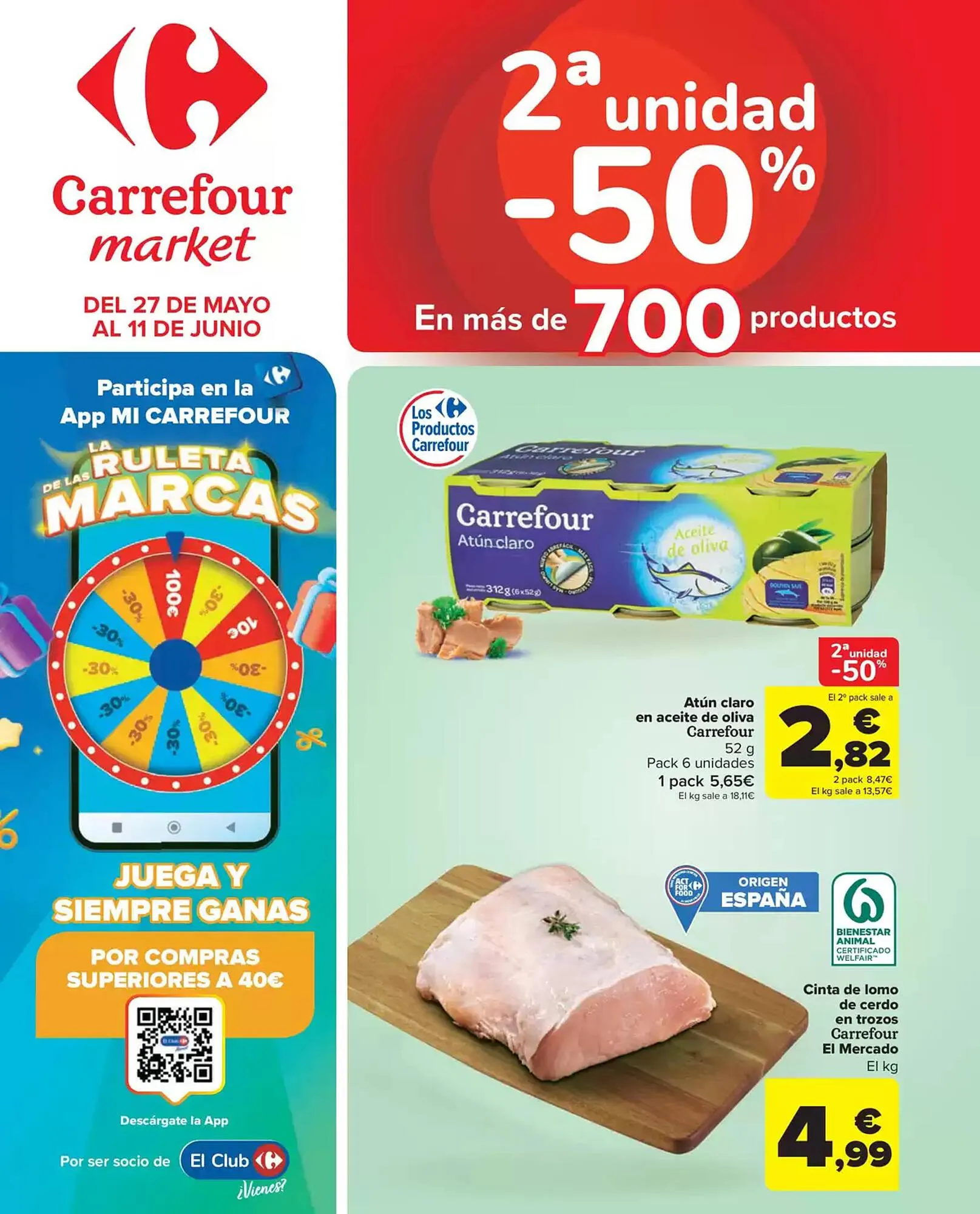 Catálogo de Folleto Carrefour Market 27 de mayo al 12 de junio 2025 - Página 1