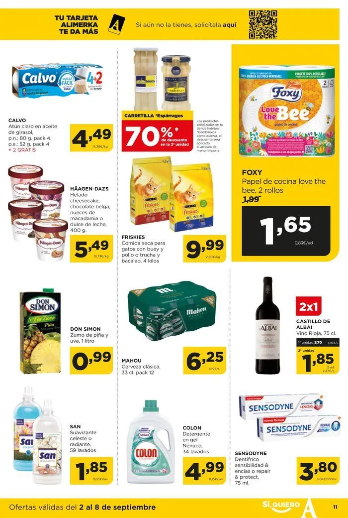 Catálogo de Catálogo Alimerka 2 de septiembre al 8 de septiembre 2024 - Página 11