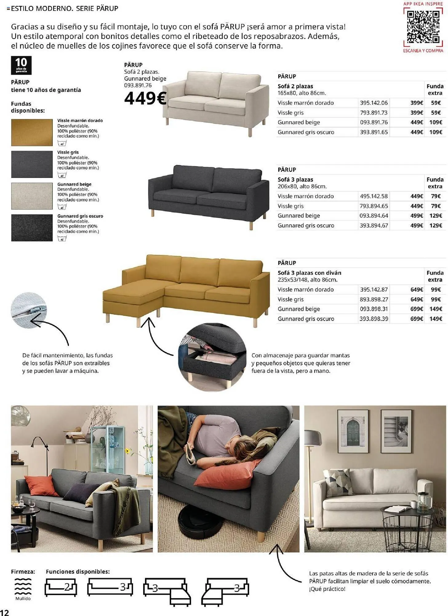Catálogo de Folleto IKEA Sofás 4 de septiembre al 31 de enero 2025 - Página 12
