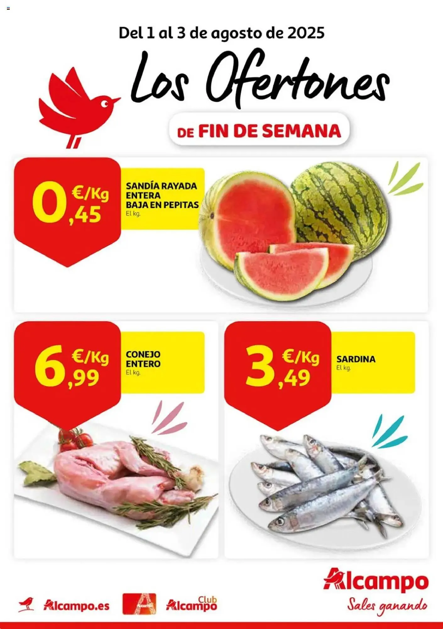 Catálogo de Folleto Alcampo 1 de agosto al 3 de agosto 2025 - Página 1