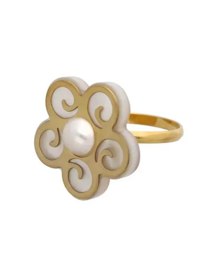 Anillo Roxana pequeño con madreperla