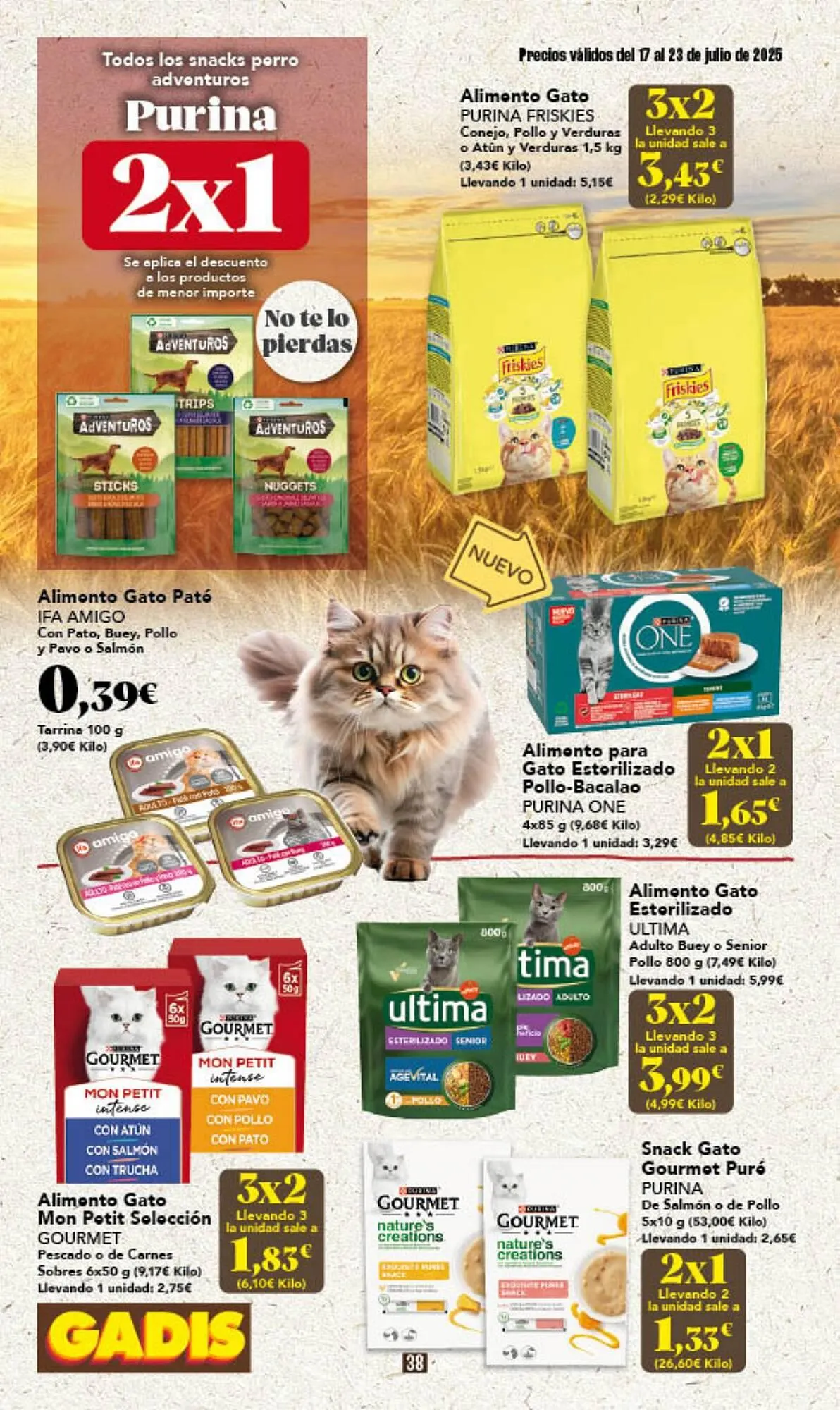 Catálogo de Folleto Gadis 17 de julio al 23 de julio 2025 - Página 38