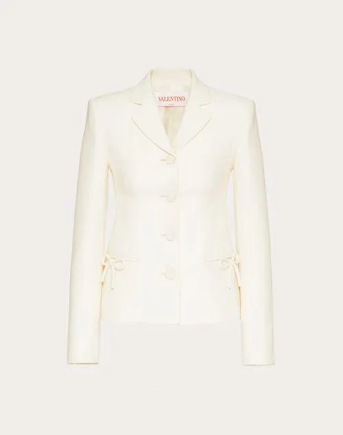 CHAQUETA DE CREPE COUTURE