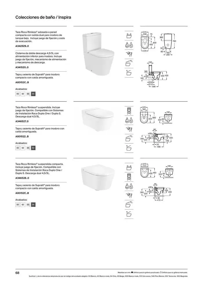 Catálogo de Colecciones de Baño, Muebles y Accesorios 9 de enero al 31 de diciembre 2025 - Página 70