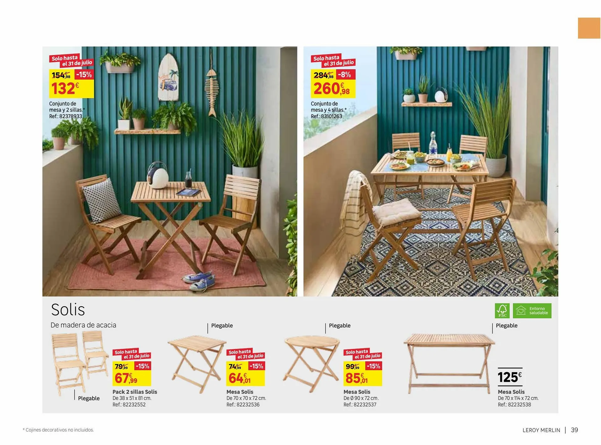 Catálogo de Folleto Leroy Merlin 9 de junio al 31 de julio 2023 - Página 39