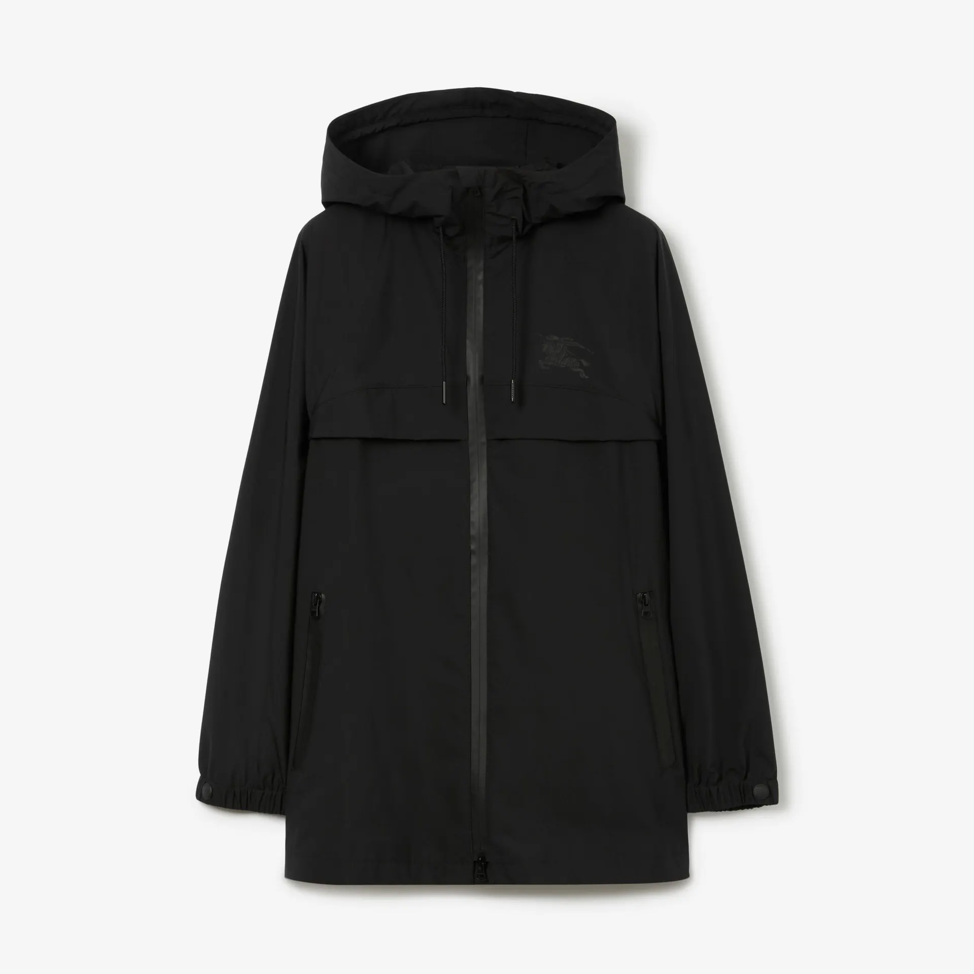 Parka corta con cinturón y motivo EKD