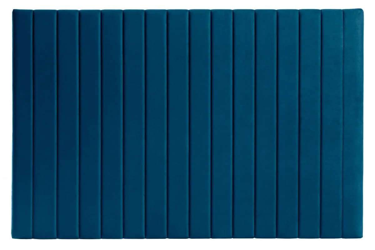 Cabecero en terciopelo azul petróleo L170 cm NEHA