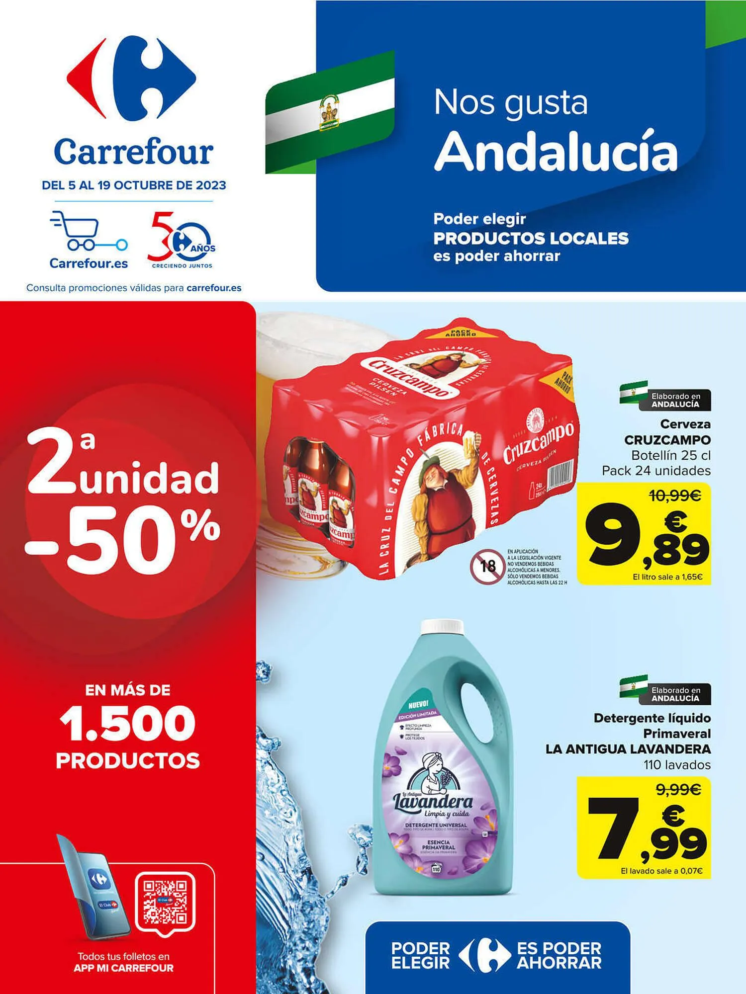 Catálogo de Folleto Carrefour 5 de octubre al 19 de octubre 2023 - Página 1