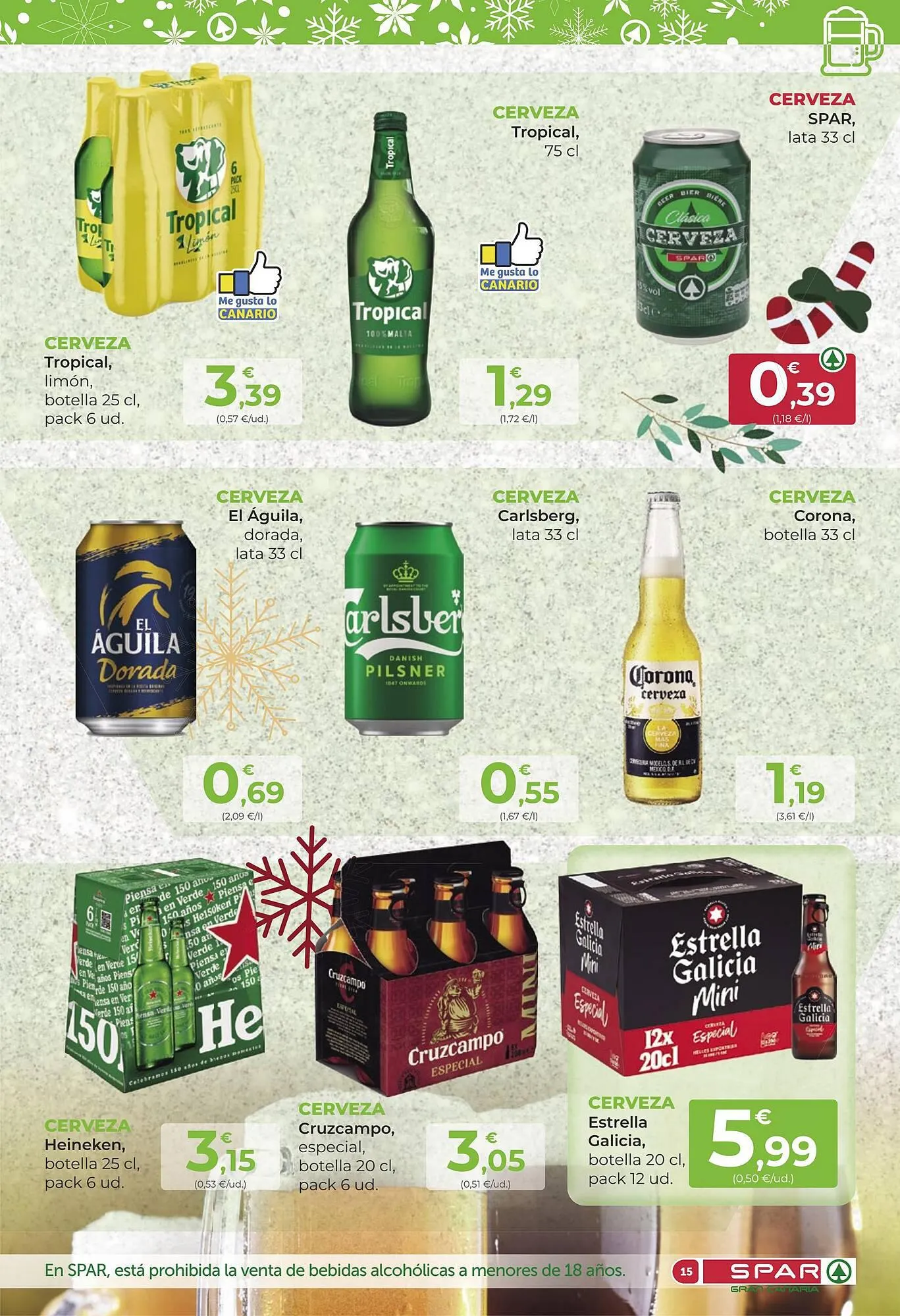 Catálogo de Folleto SPAR Gran Canaria 28 de noviembre al 14 de diciembre 2023 - Página 15