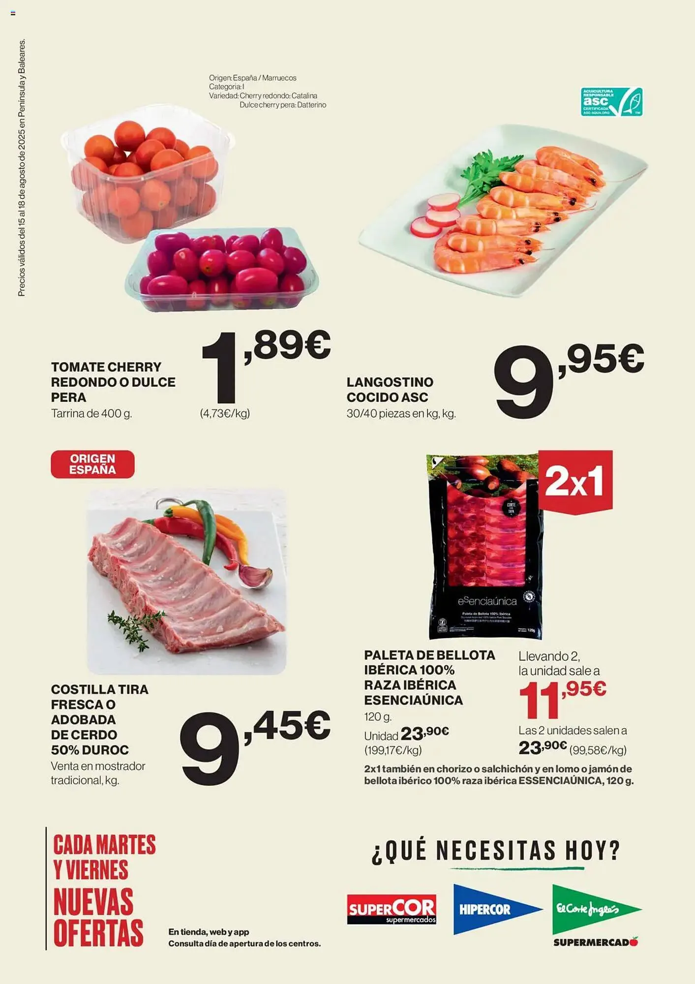 Catálogo de Folleto Hipercor 15 de agosto al 18 de agosto 2025 - Página 2