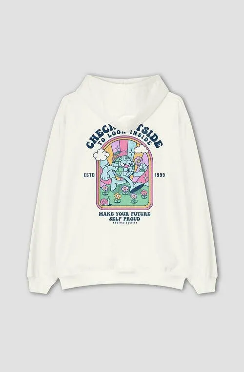 Ivory Look Inside Sweatshirt
