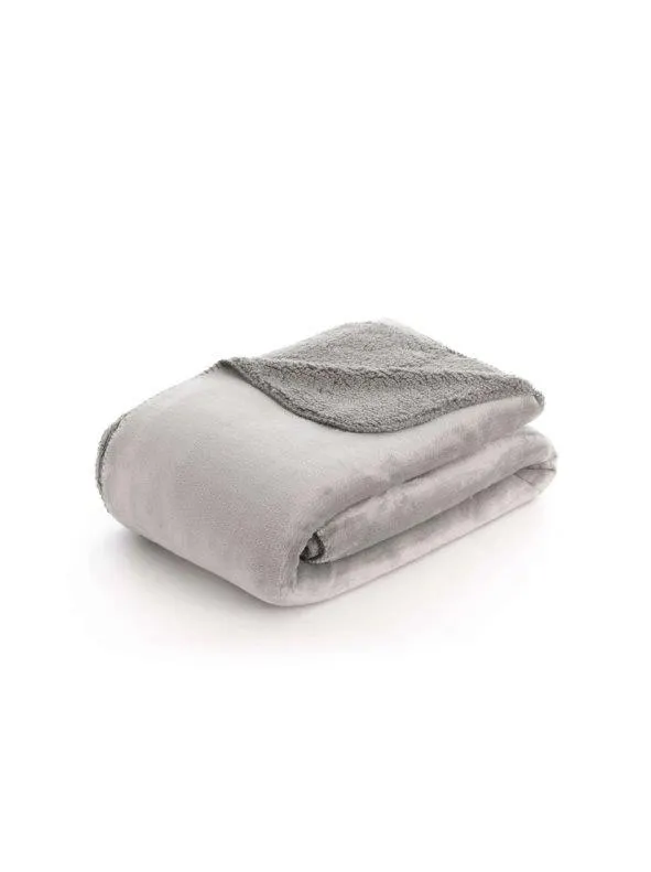 Manta extrasuave reversible Sedalina - Sherpa Anthracite