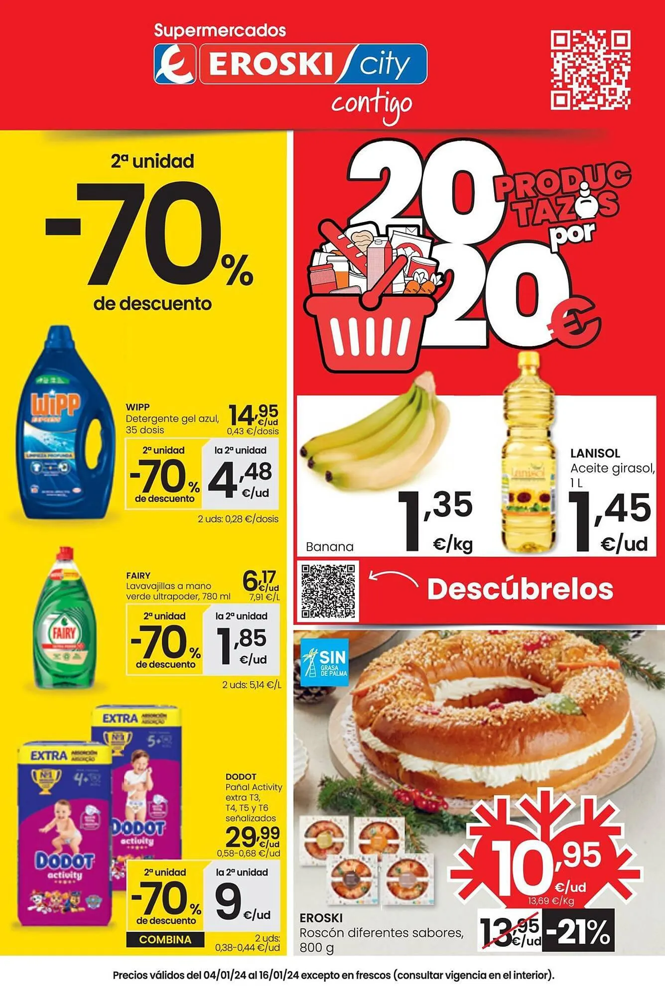 Catálogo de Folleto Eroski 4 de enero al 16 de enero 2024 - Página 1