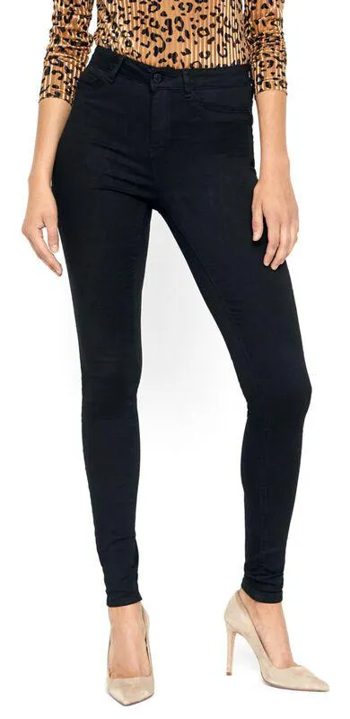"Callie HW skinny black jeans" Tejanos Negro de Noisy May