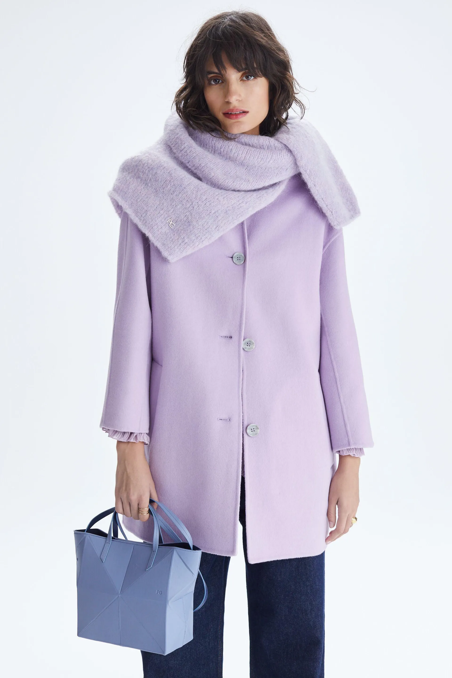 Chaquetón recto doble faz