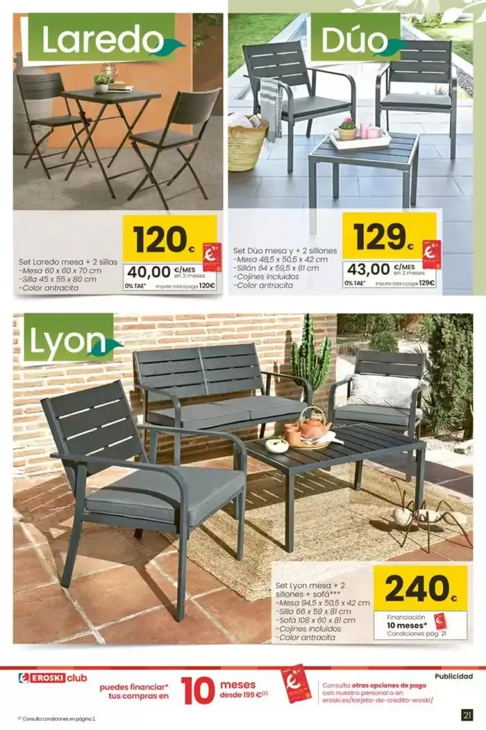 Catálogo de Terraza y jardín  3 de abril al 30 de abril 2025 - Página 21