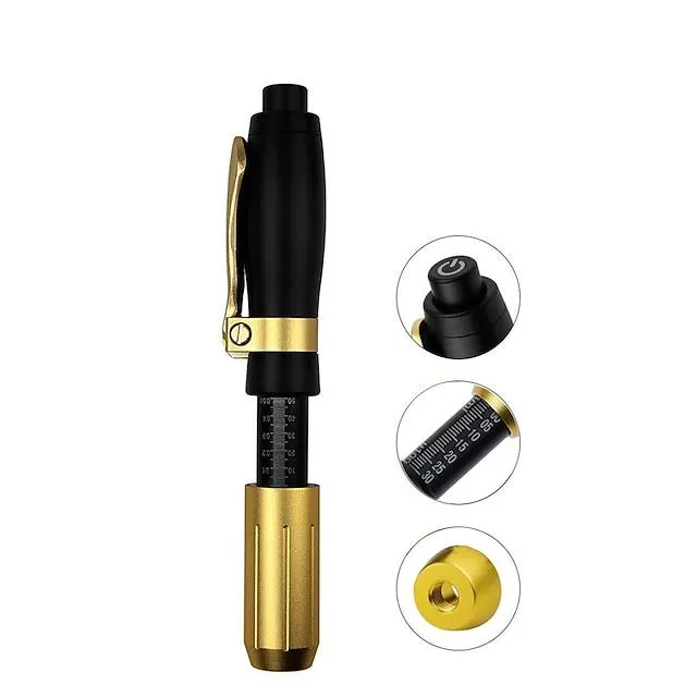0.3ml / 0.5ml hyaluron pen pluma de mesoterapia de inyección sin aguja para eliminar arrugas labios cosmetología regordeta herramienta de rejuvenecimiento facial (accesorios incluidos) herramienta de