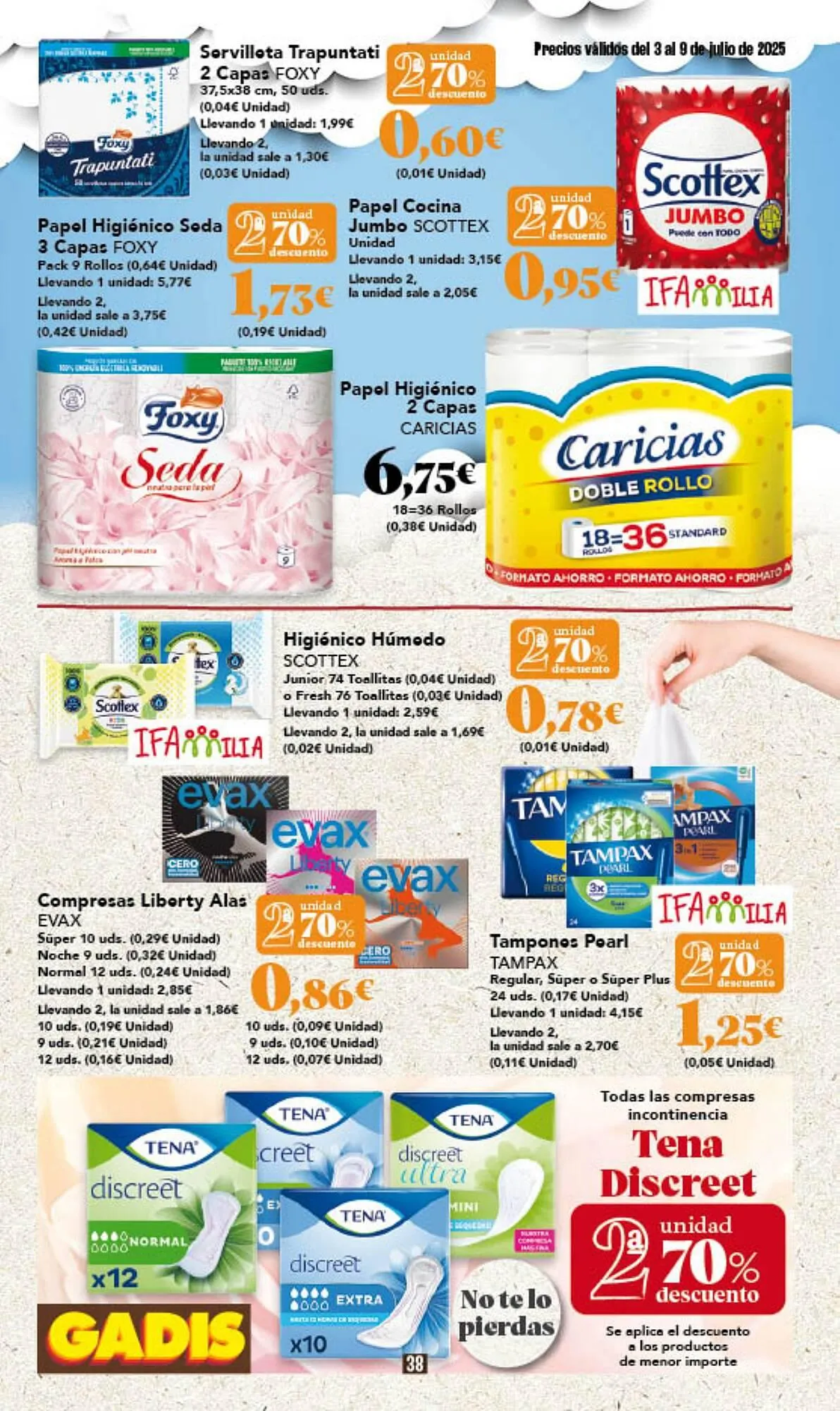Catálogo de Folleto Gadis 3 de julio al 9 de julio 2025 - Página 38
