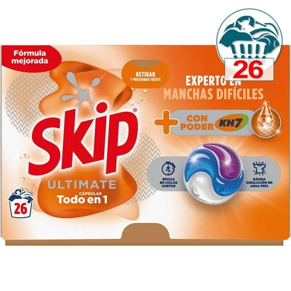 DETERGENTE CÁPSULAS ULTIMATE 3EN1 KH7 26D