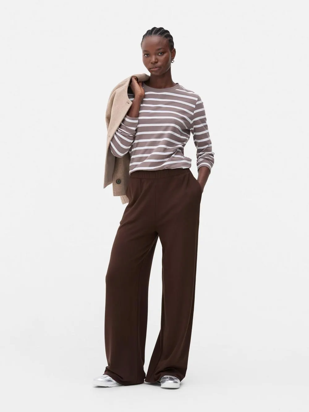 Pantalones de chándal de pernera ancha