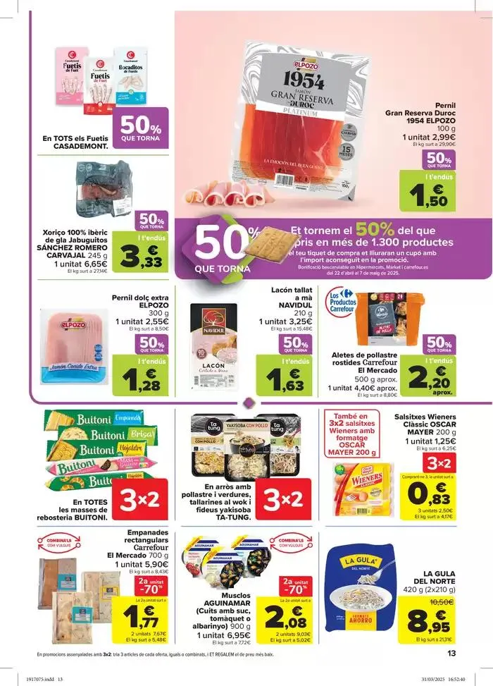 Catálogo de 50% QUE VUELVE + 3x2 10 de abril al 21 de abril 2025 - Página 13