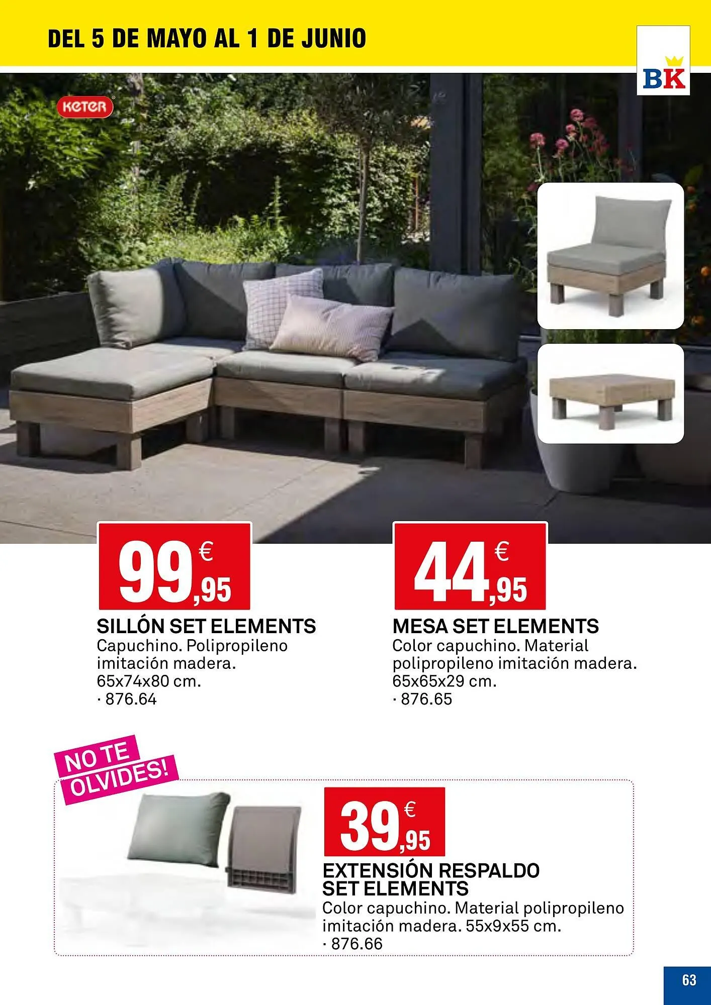 Catálogo de Folleto Bricoking 5 de mayo al 1 de junio 2025 - Página 63