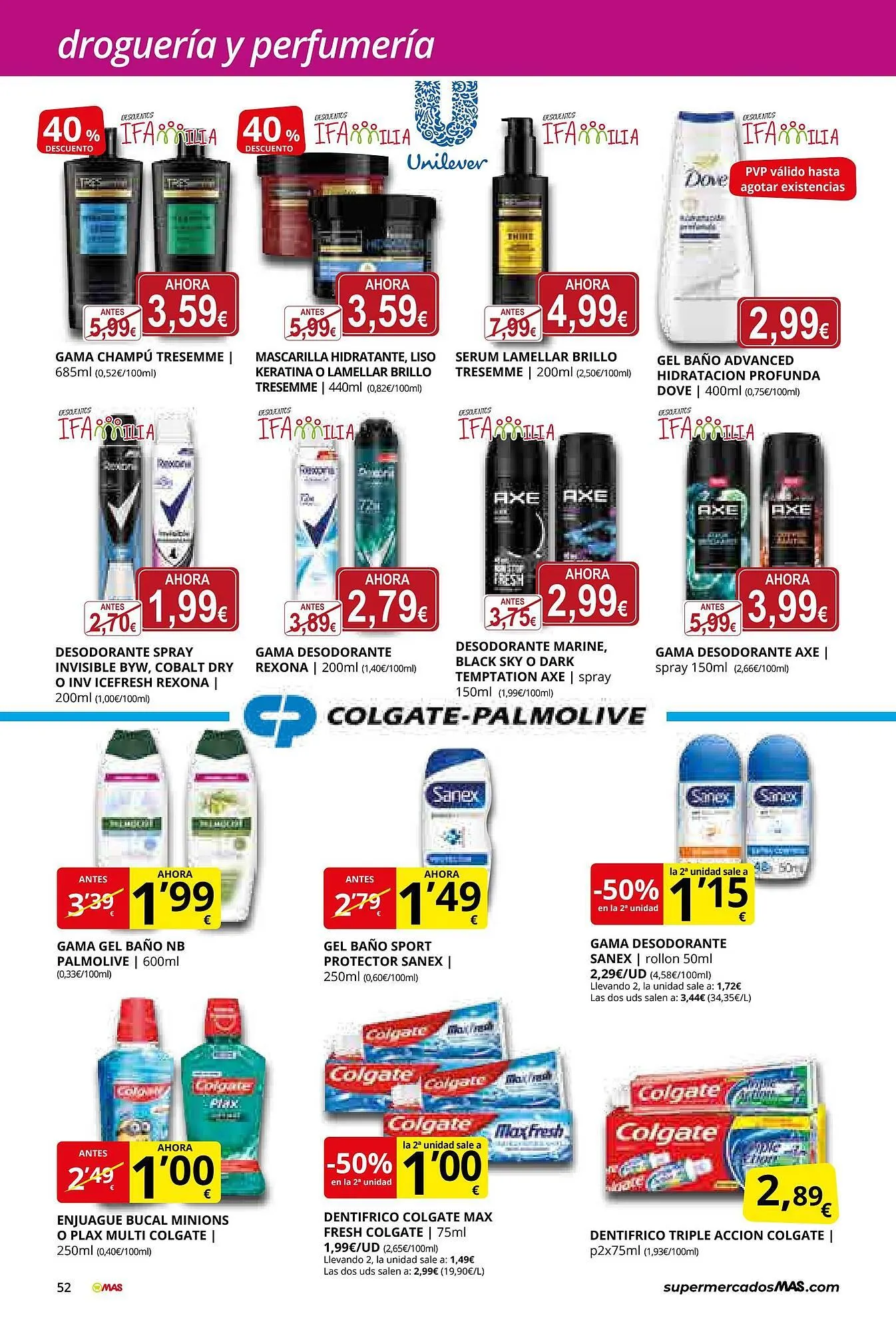 Catálogo de Folleto Supermercados MAS 27 de junio al 31 de julio 2025 - Página 52