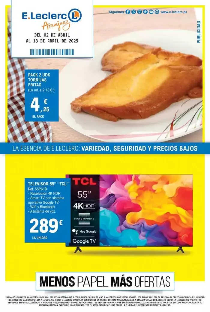 Catálogo de Menos papel Más ofertas 2 de abril al 13 de abril 2025 - Página 1
