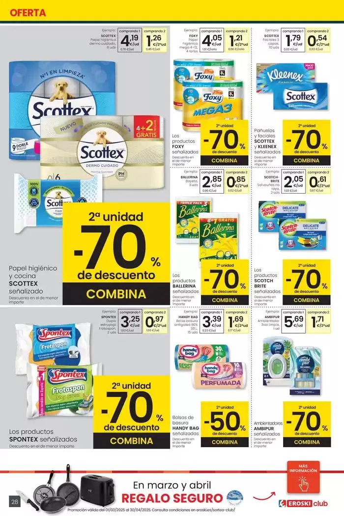 Catálogo de Precio más bajo EROSKI CENTER 27 de marzo al 8 de abril 2025 - Página 28