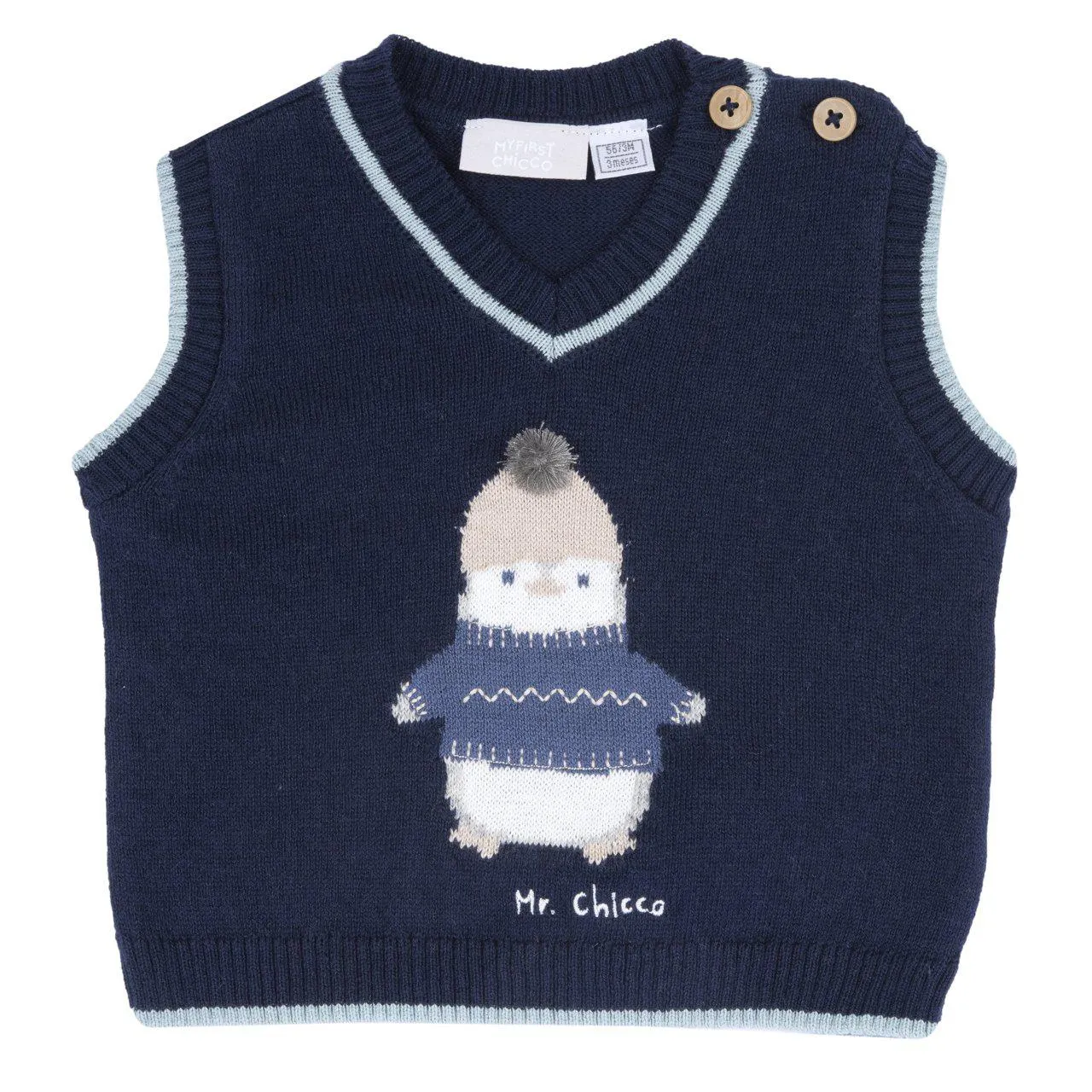 Chaleco de punto pingüino