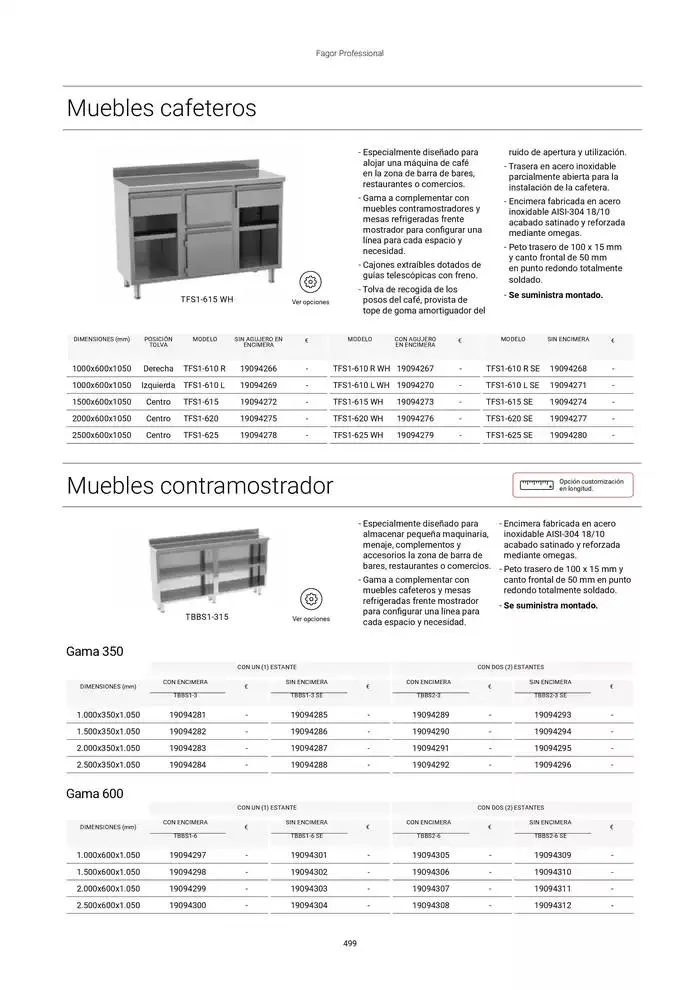 Catálogo de Catálogo Hostelería y Restauración 3 de marzo al 3 de junio 2025 - Página 500