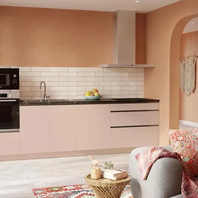 Cocina en kit topo 300 cm con semicolumna + 3 módulos bajos