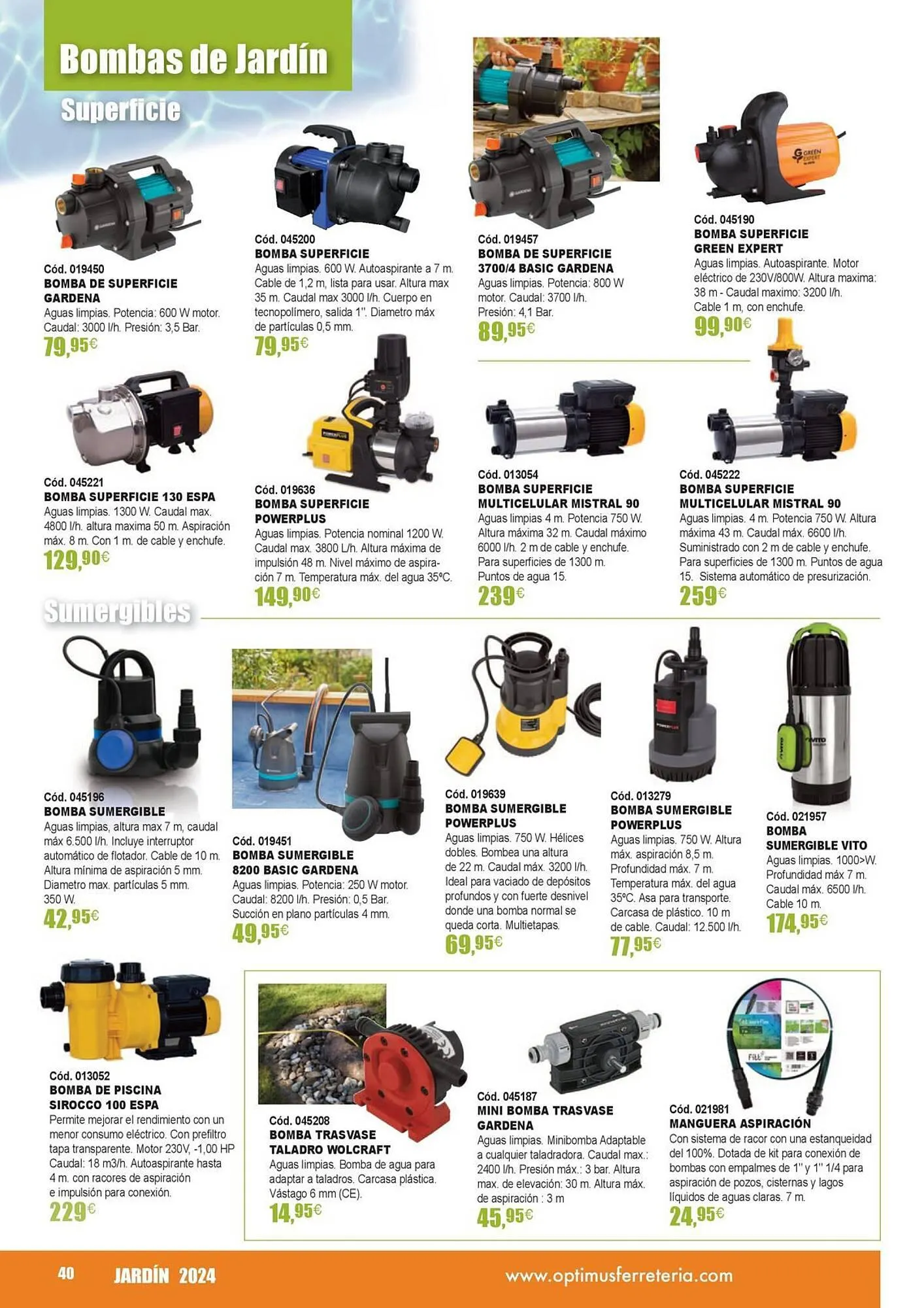 Catálogo de Folleto Optimus 21 de marzo al 31 de agosto 2024 - Página 40