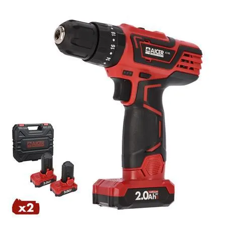 TALADRO PERCUTOR BATERIA COMPACTO 18V 2X2AH AICER
