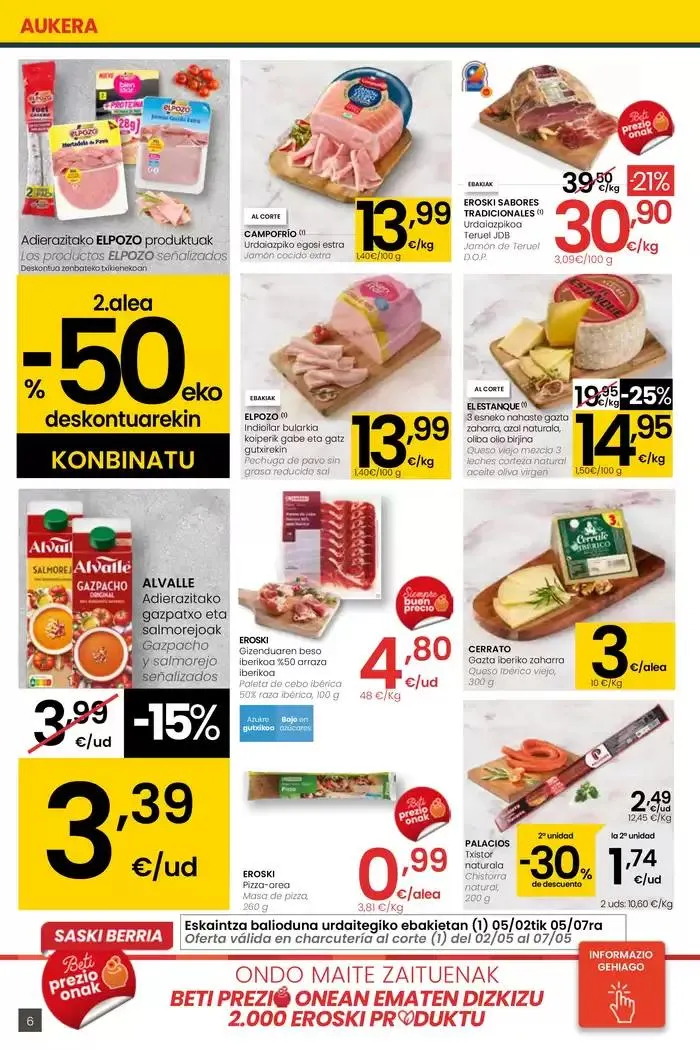 Catálogo de AUKERA OFERTA EROSKI CITY 2 de mayo al 13 de mayo 2025 - Página 6