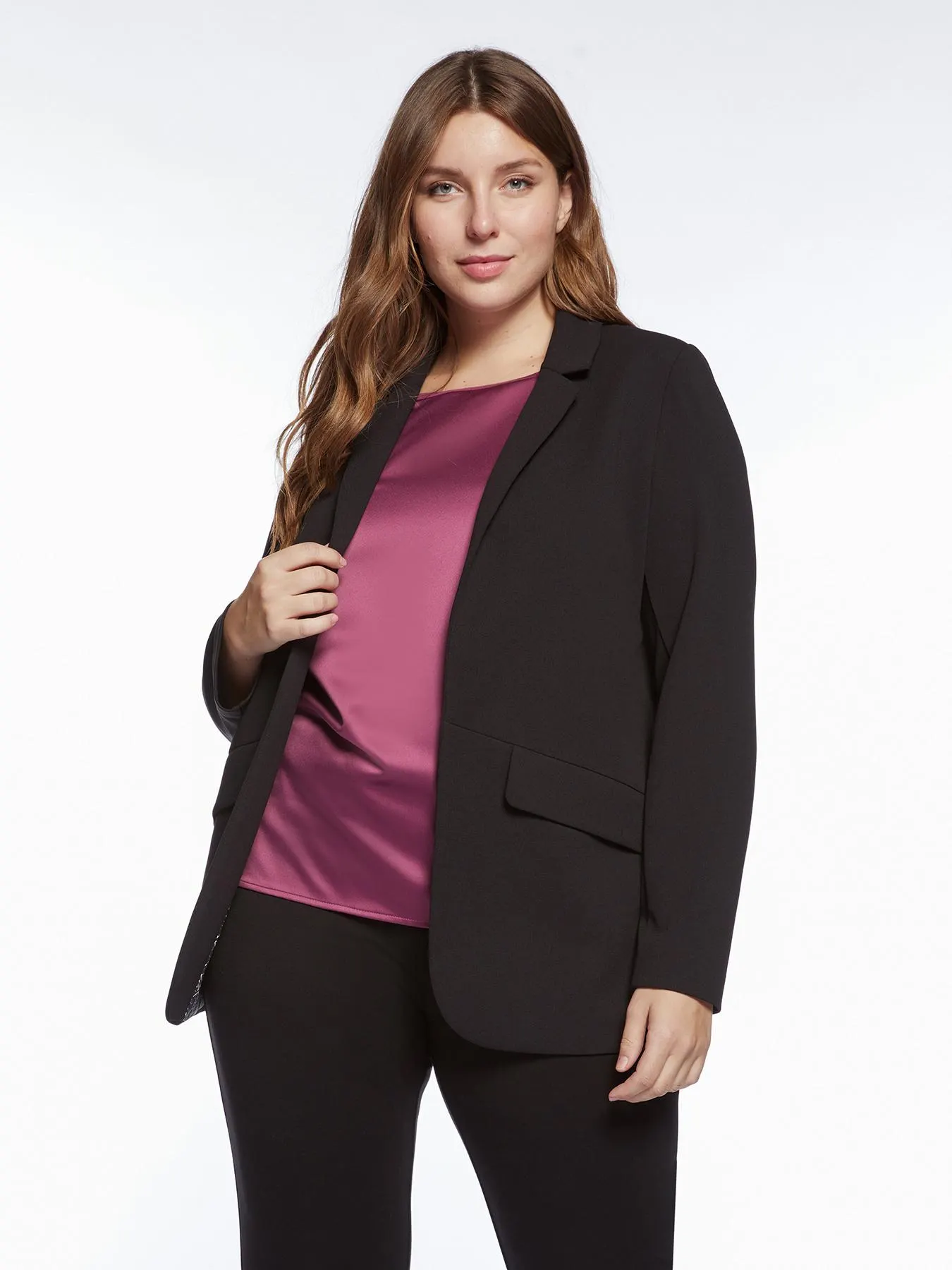 Blazer en tejido crepé