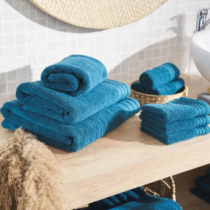 Toalla algodón cardado - Basic LMQ Océano