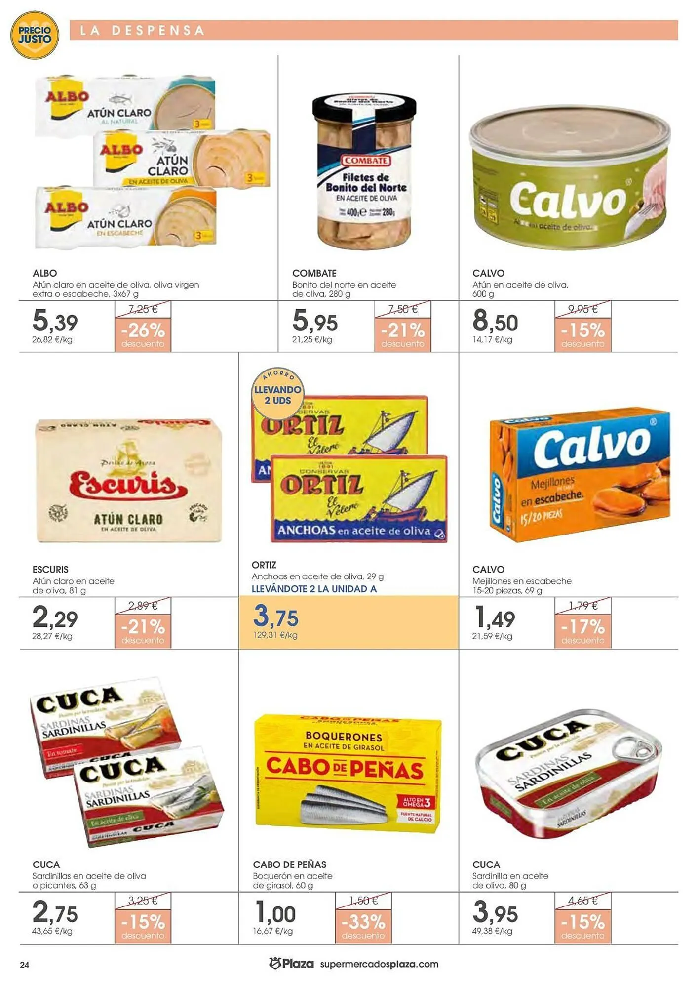 Catálogo de Folleto Supermercados Plaza 19 de marzo al 8 de abril 2026 - Página 24