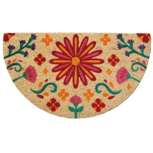 Felpudo decoracion 40x70cm media luna dintex zingara media luna fibra coco 50-75