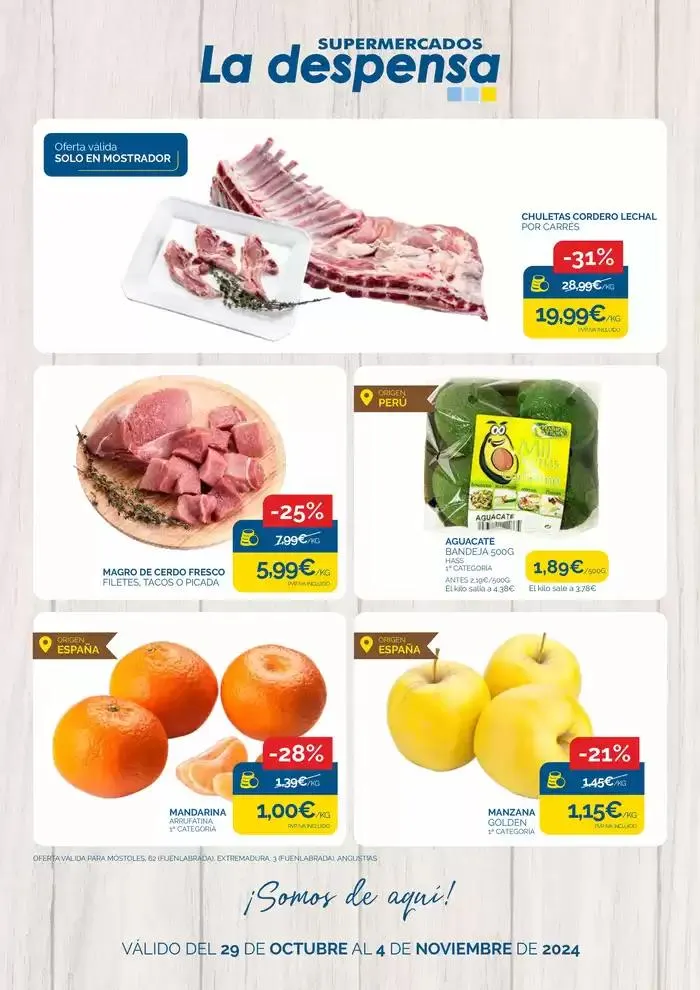 Catálogo de ¡Somos de aquí! 29 de octubre al 4 de noviembre 2024 - Página 1
