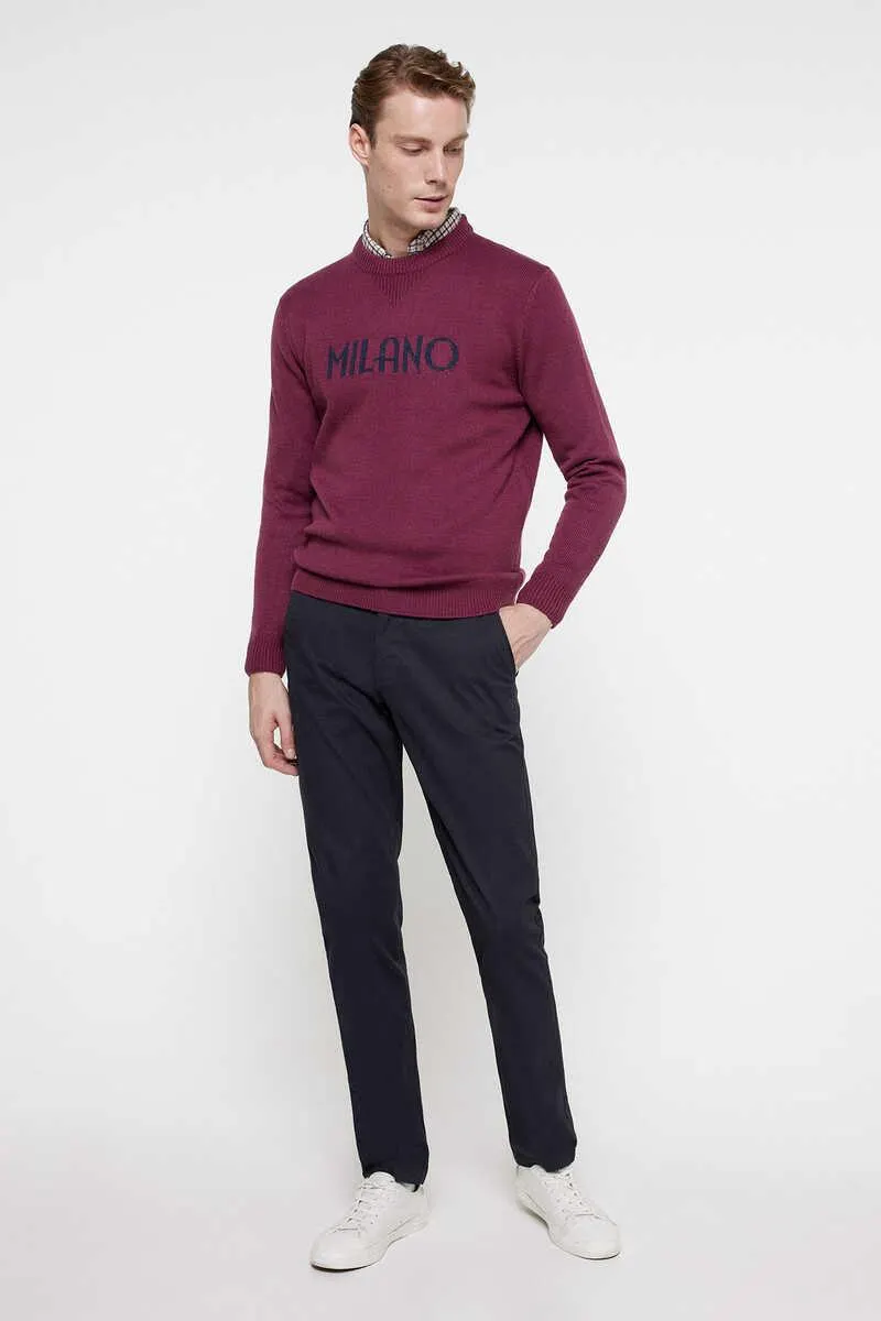 Pantalón Chino Microestampado