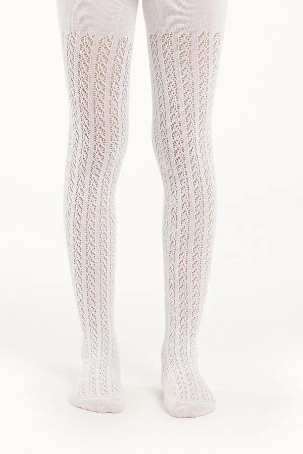 Medias de Punto de Algodón para Niña