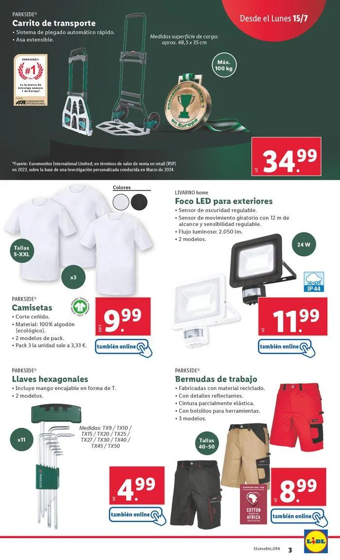 Catálogo de Tú puedes con Parkside 15 de julio al 21 de julio 2024 - Página 3