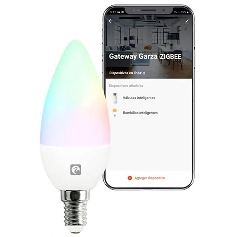 BOMBILLA LED GARZA VELA SMTZB E14 5,5W 401312A